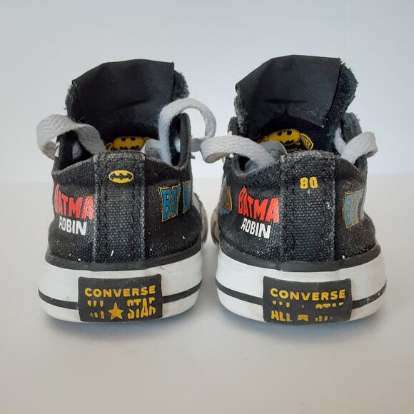 Converse Chuck Taylor All Stars DC Comics Batman 80th Low Top Sneakers Toddler 6 - Picture 8 of 11